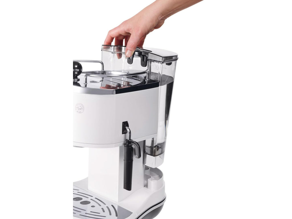 Cafetieres expresso, Noir/Argent/Blanc - Delaria Exclusive