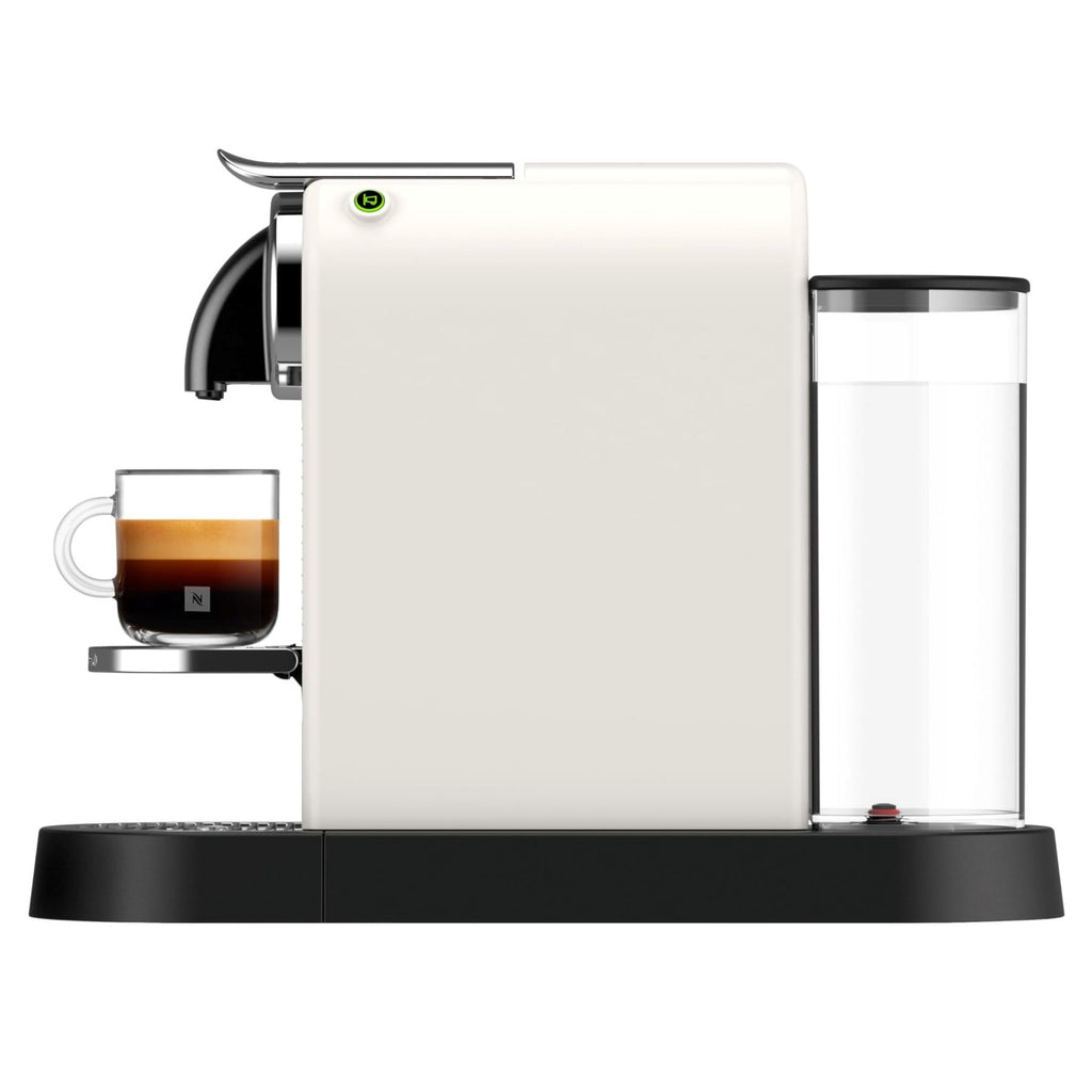 Machine à Café Citiz Blanc, 19 Bars + Kit de Bienvenue, Design Moderne, Expresso et Lungo, Arrêt Automatique, Blanc - Delaria Exclusive