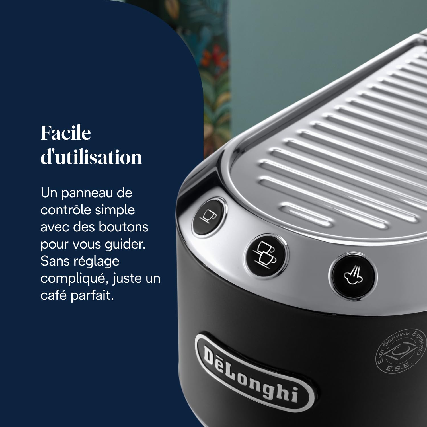 Dedica Style - Perfetto Machine à Expresso Compacte, Noir - Delaria Exclusive