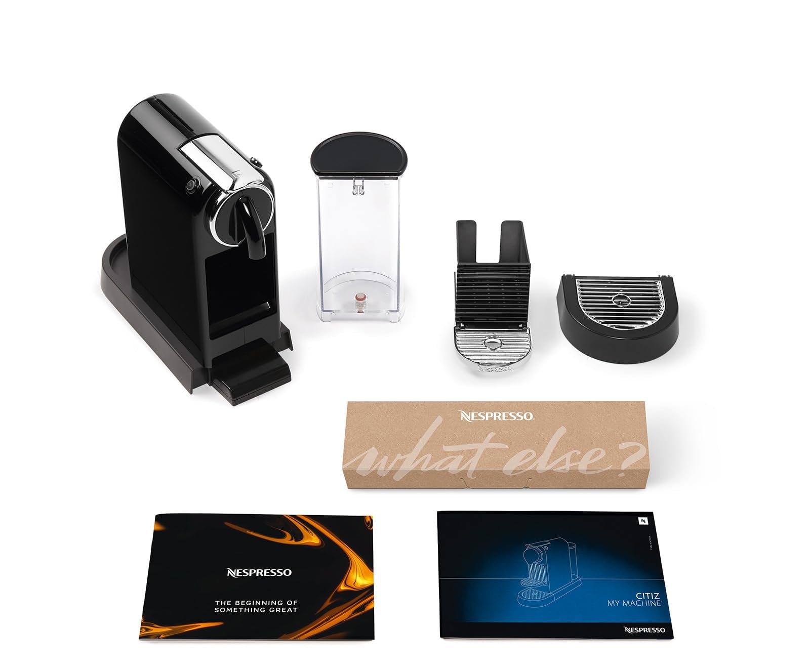 Machine à Café Citiz Noir, 19 Bars + Kit de Bienvenue, Design Moderne, Expresso et Lungo, Arrêt Automatique, Noir - Delaria Exclusive